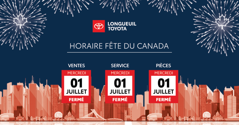 HORAIRE FÊTE DU CANADA