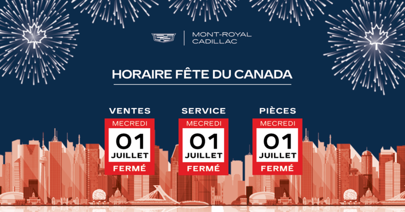HORAIRE FÊTE DU CANADA