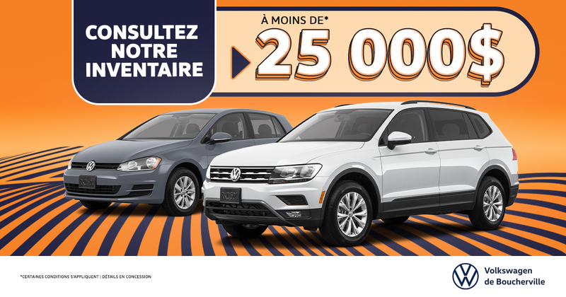 INVENTAIRE À MOINS DE 25 000$ !
