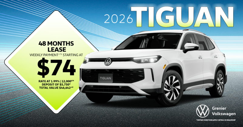 DRIVE THE 2026 TIGUAN !