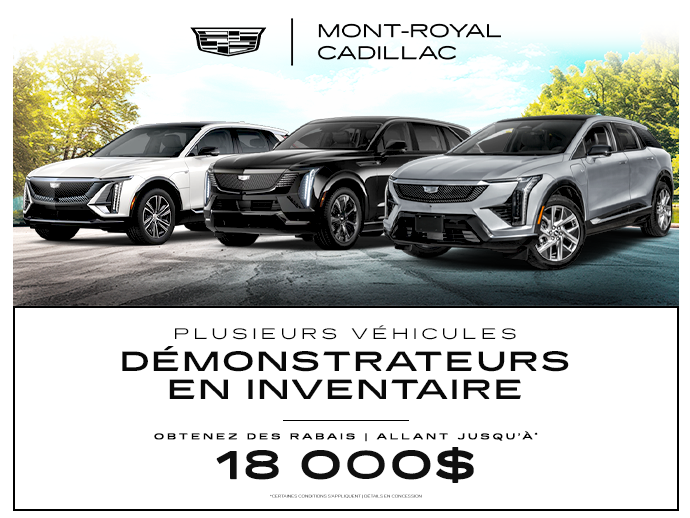 CONSULTEZ NOTRE INVENTAIRE DE DÉMONSTRATEURS !