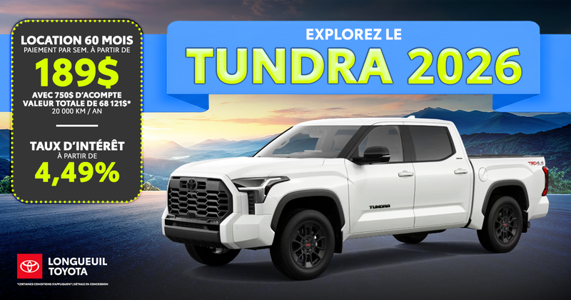 TUNDRA 2026 !