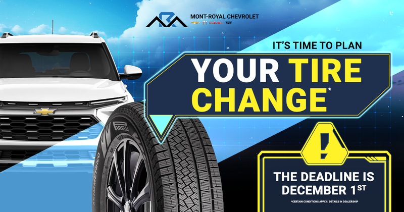 IT'S TIME TO PLAN YOUR TIRE CHANGE !