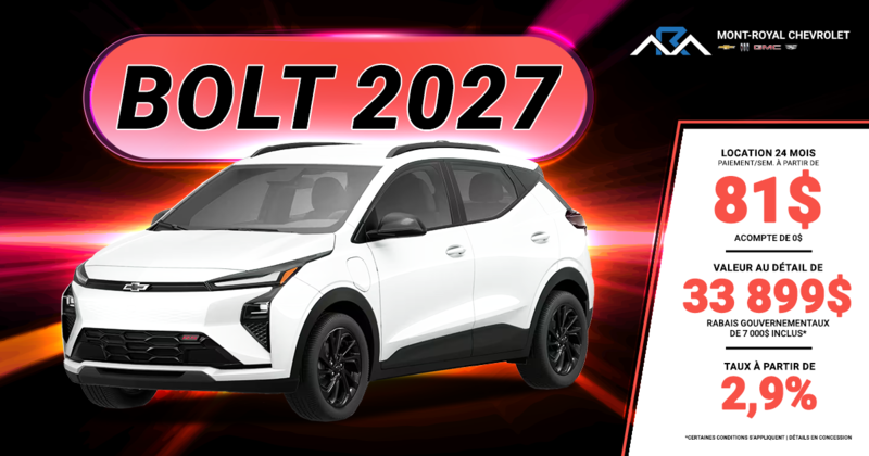 BOLT 2027 !