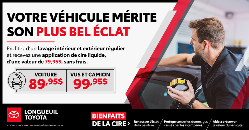 VOTRE VÉHICULE MÉRITE SON PLUS BEL ÉCLAT !