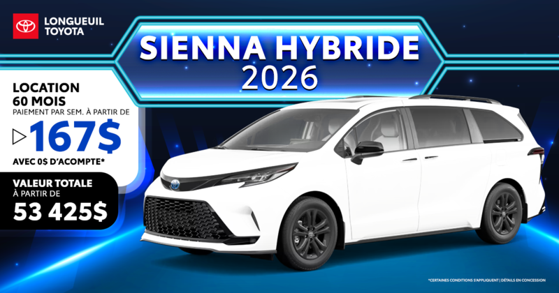 SIENNA HYBRIDE 2026 !