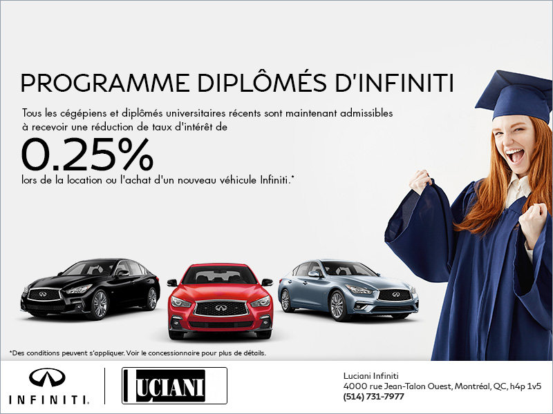Programme des diplômés Infiniti