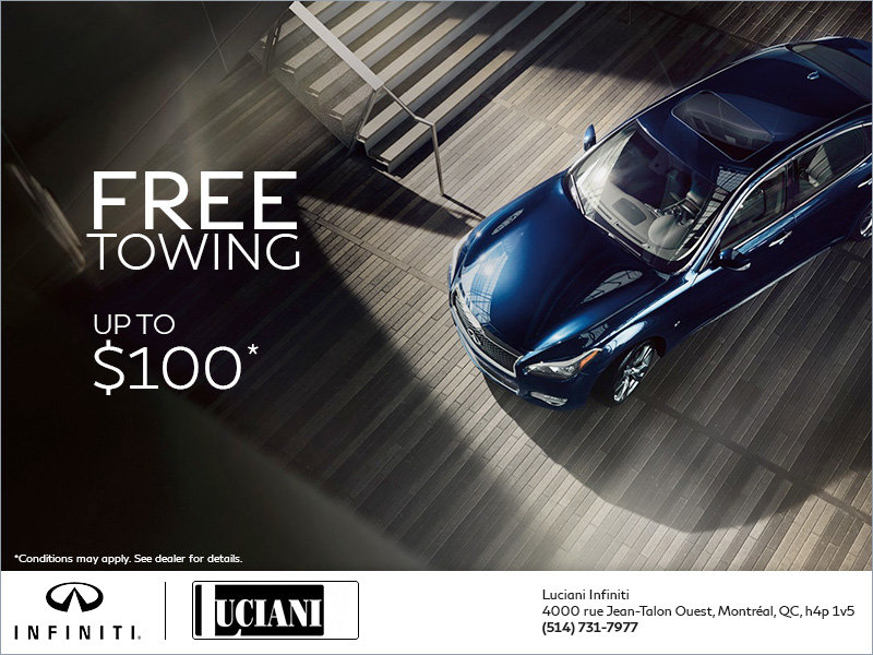 Free towing up to $100