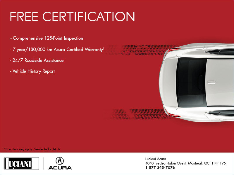 Acura Roadside Assistance >> Free Acura Certification At Luciani Acura Acura Roadside Assistance >> Free Acura Certification At Luciani Acura