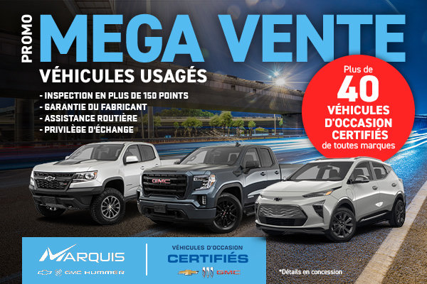 Mega vente véhicules usagés