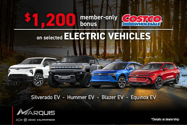 Bonus Costco on Electric Vehicules