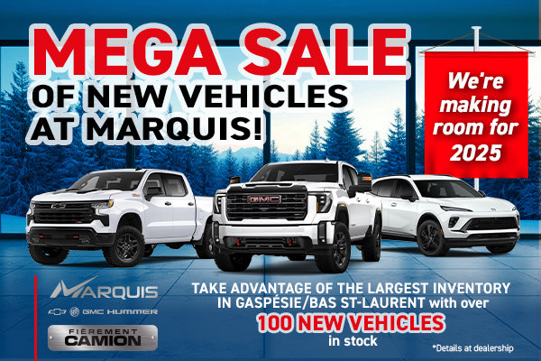Mega Sale of new vehicules