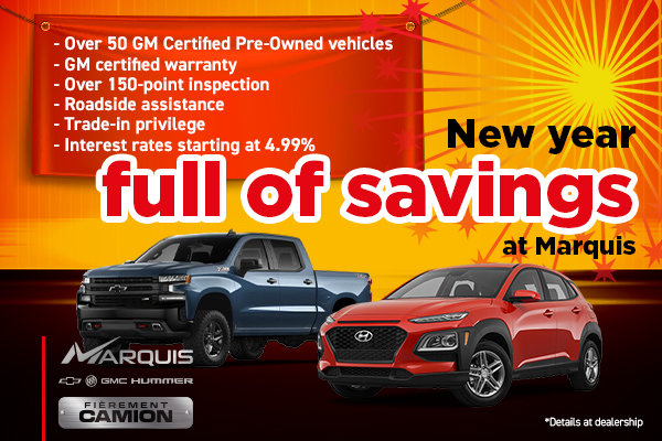 GM Certified Pre-Owned vehicles