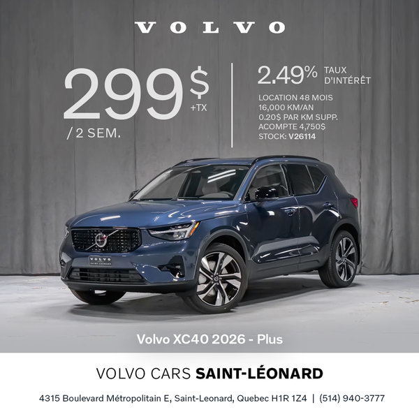 Volvo XC40 2026 - Démonstrateur