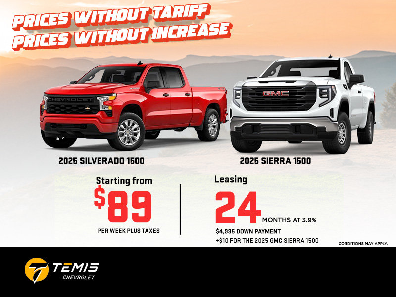 2025 Chevrolet Silverado 1500 or 2025 GMC Sierra 1500