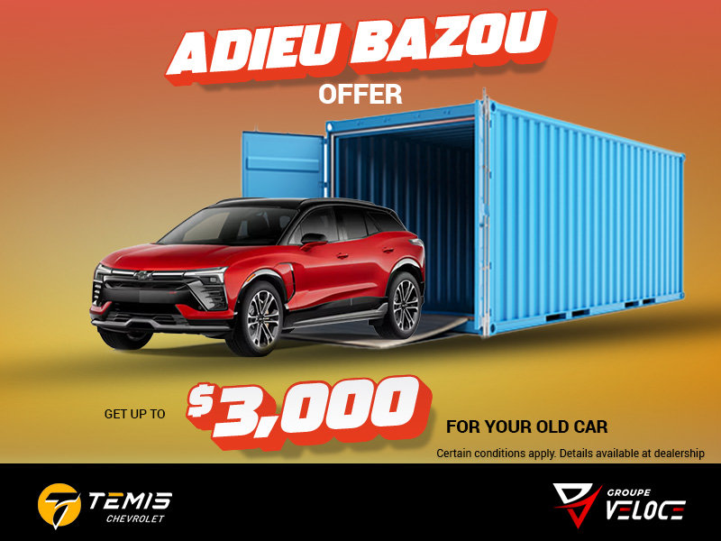 Adieu Bazou offer