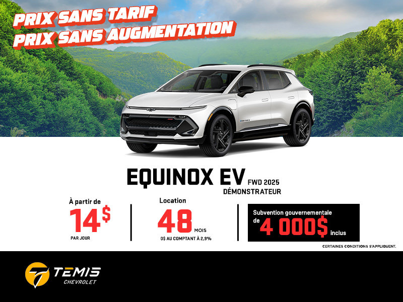 Equinox FWD EV 2025 demonstrateur