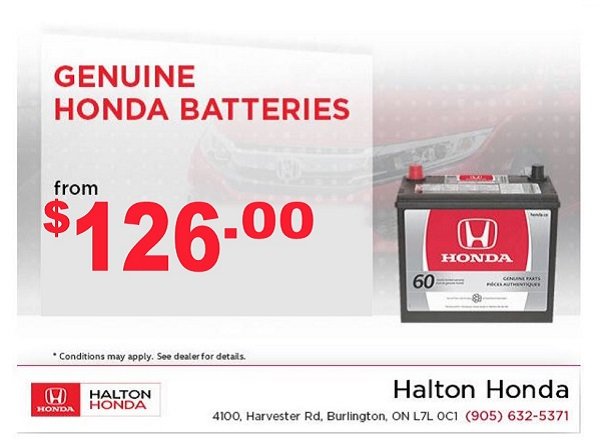 Genuine Honda Batteries