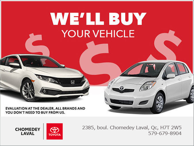 We'll buy your vehicle !