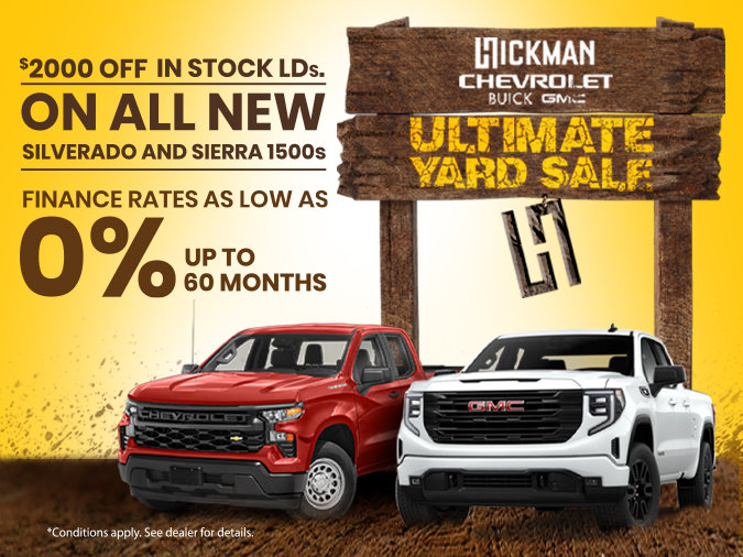 Ultimate Yard Sale Save 2,000 on 2024 Silverado & Sierra 1500