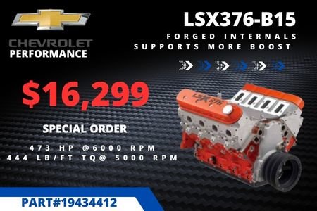 Chevrolet Performance LSX 376 Long Block Engine Deal