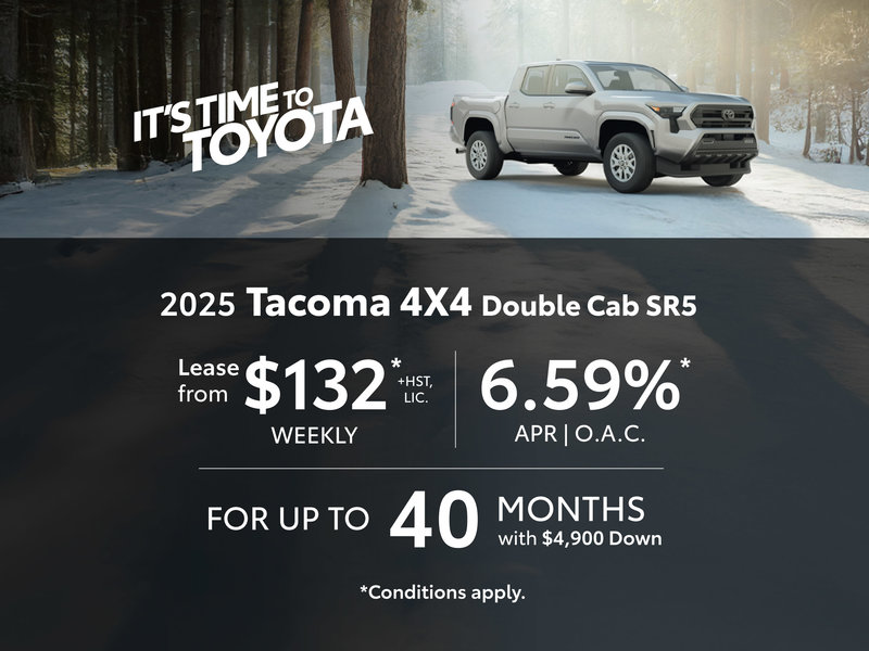 2025 Toyota Tacoma Lease and Finance Offers