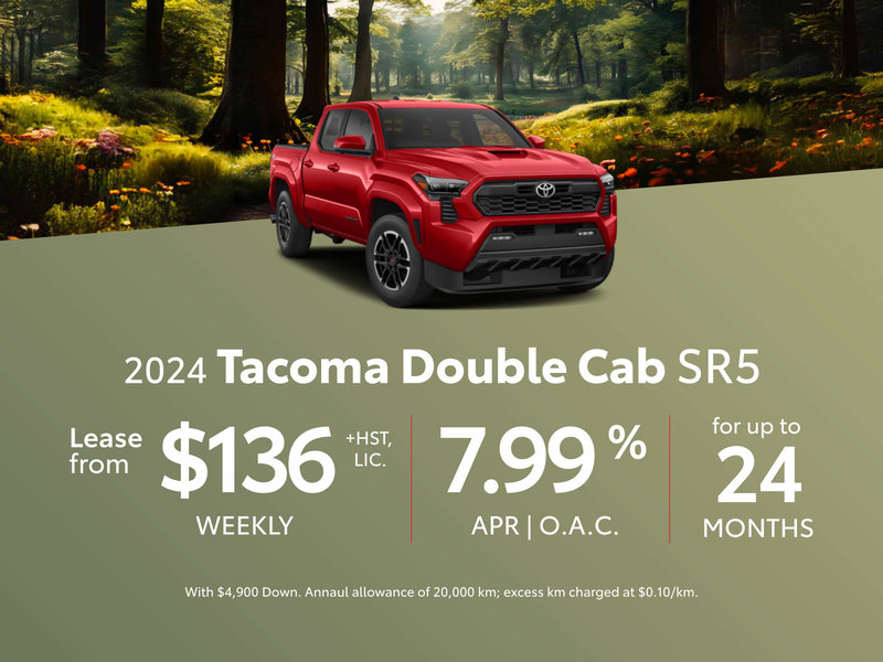 2024 Toyota Tacoma Lease Offer | Goderich Toyota in Goderich