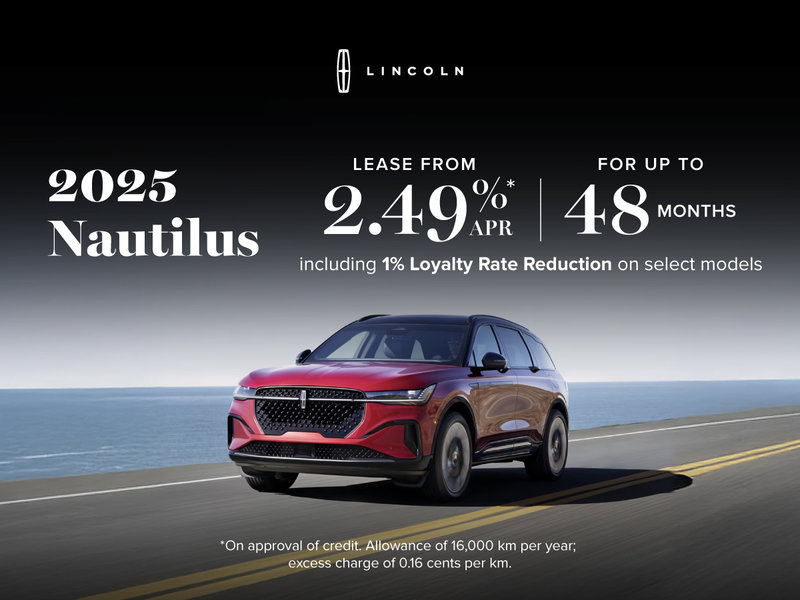 2025 Lincoln Nautilus Special Offer
