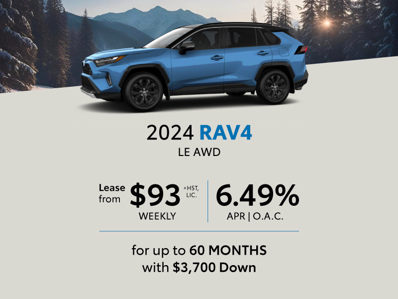 2024 Toyota RAV4 Lease Offer Goderich Toyota in Goderich