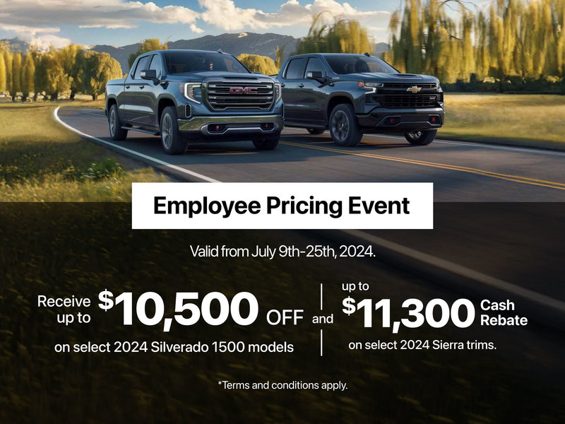 Employee Pricing Sale Event