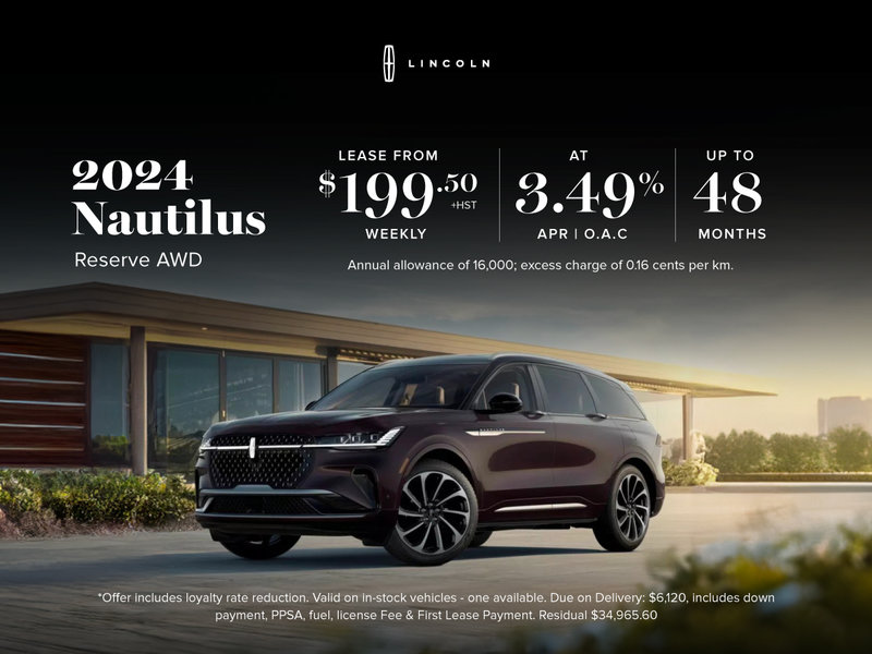 2024 Lincoln Nautilus Lease Offer