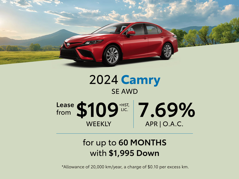 GET 2024 Toyota Camry Lease Offer