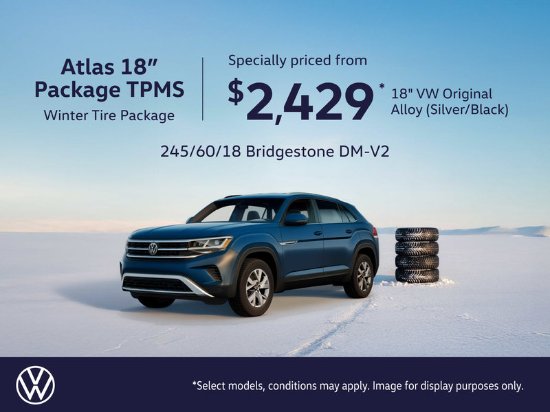 VW Atlas 18' with TPMS Winter Tire Package