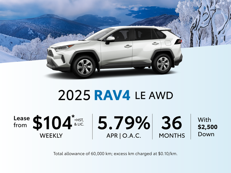 2025 Toyota RAV4 Lease and Finance Offers | Oakville Toyota in Oakville