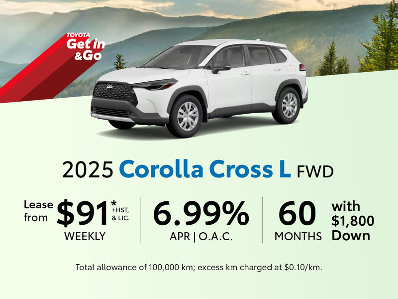 2025 Toyota Corolla Cross Lease Offer
