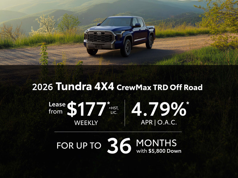 2026 Toyota Tundra Lease and Finance Offers