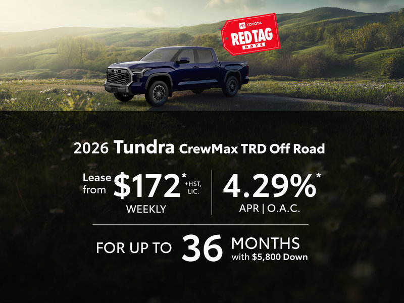2026 Toyota Tundra Lease and Finance Offers