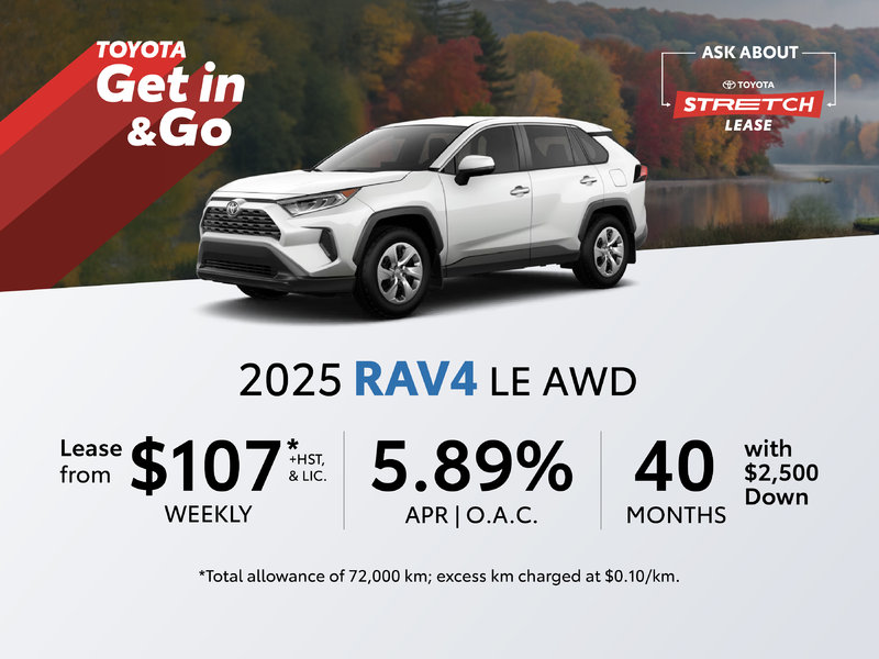 2025 Toyota RAV4 Lease and Finance Offers
