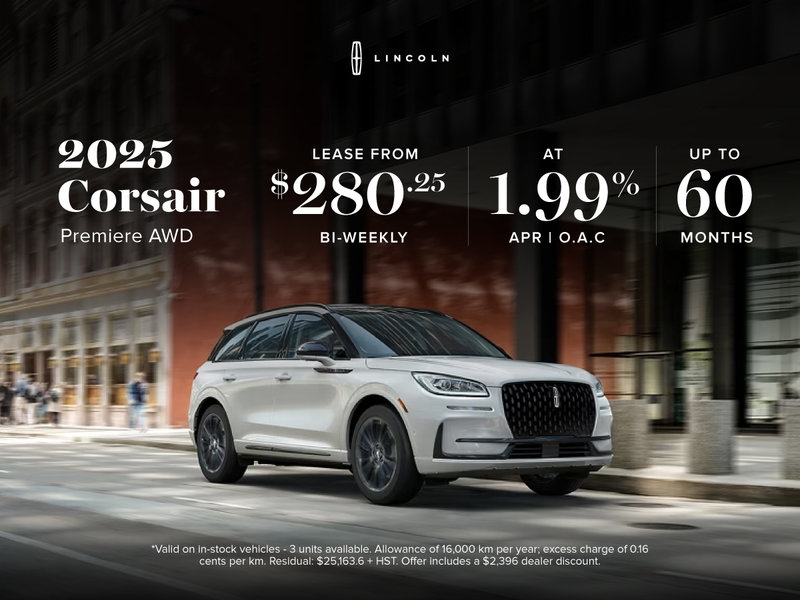 2025 Lincoln Corsair Special Offer