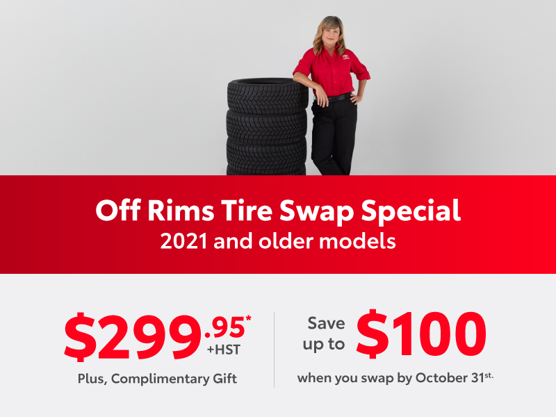 VIP Tire Swap&Storage Package - Off Rims (Unmounted)