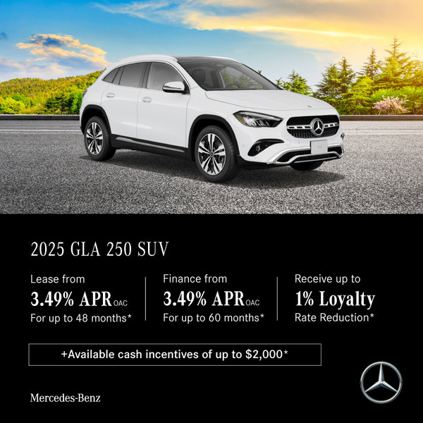 2025 GLA 250 4MATIC SUV - Lease and Finance Offers