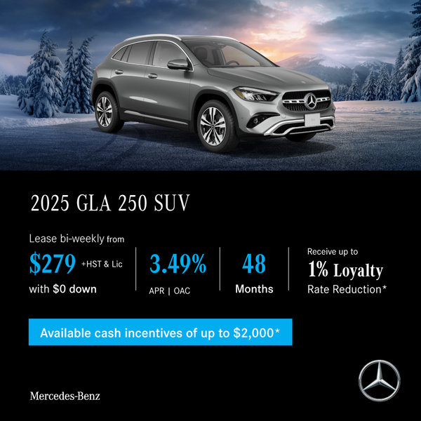 2025 GLA 250 4MATIC SUV - Lease and Finance Offers