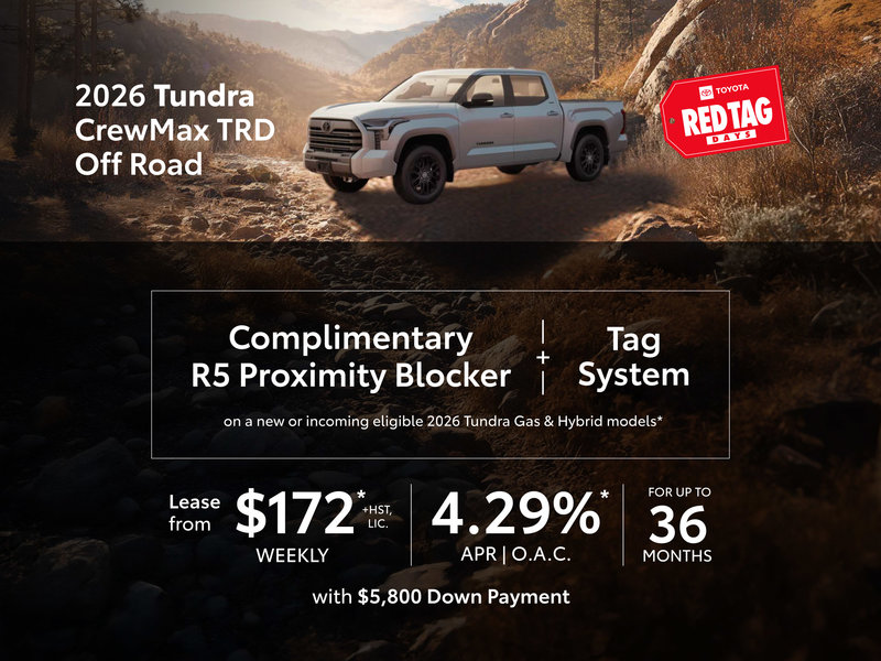 2026 Tundra Special Offer