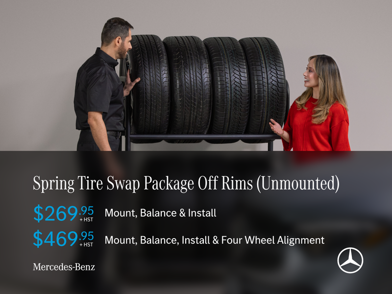 Spring Tire Swap Package - Off Rims (Unmounted)