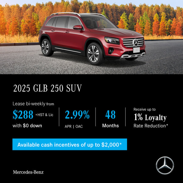 2025 GLB 250 4MATIC SUV - Lease and Finance Offers