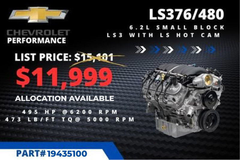 Ls376 Chevrolet Performance LS376/480 Crate Engine in Toronto | Humberview ...