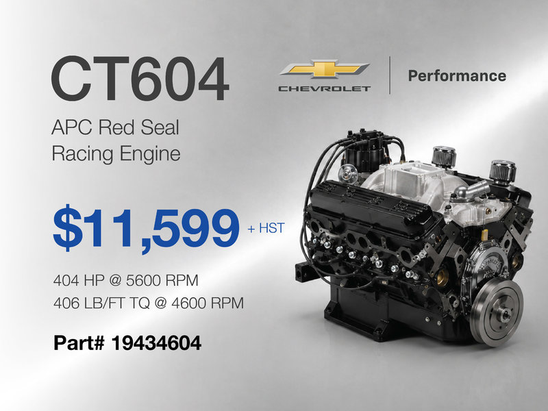 Chevrolet Performance 604 APC Red Seal Engine Deal