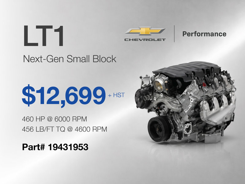 Chevrolet Performance LT1 Engine Deal