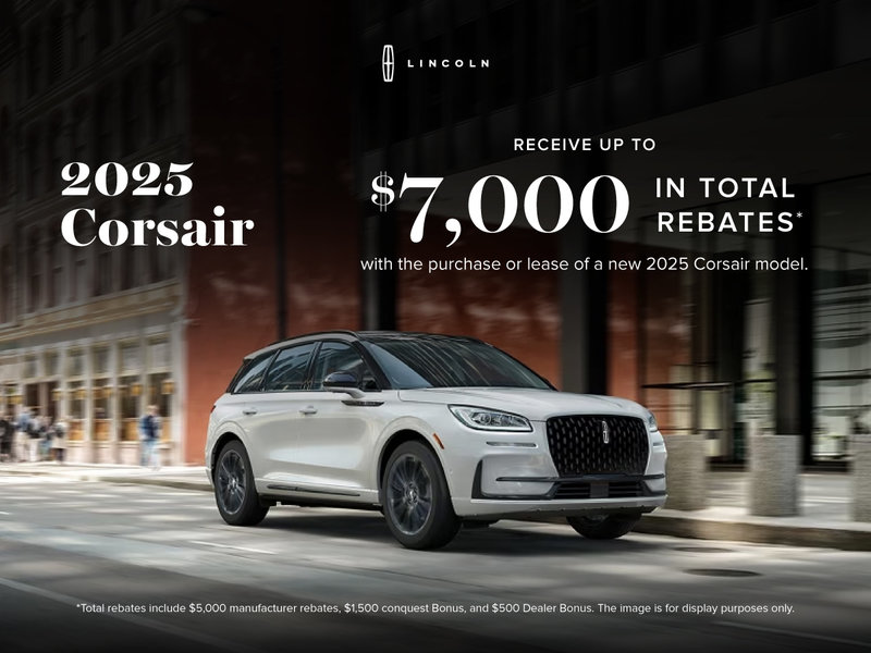 2025 Lincoln Corsair Rebates Offer
