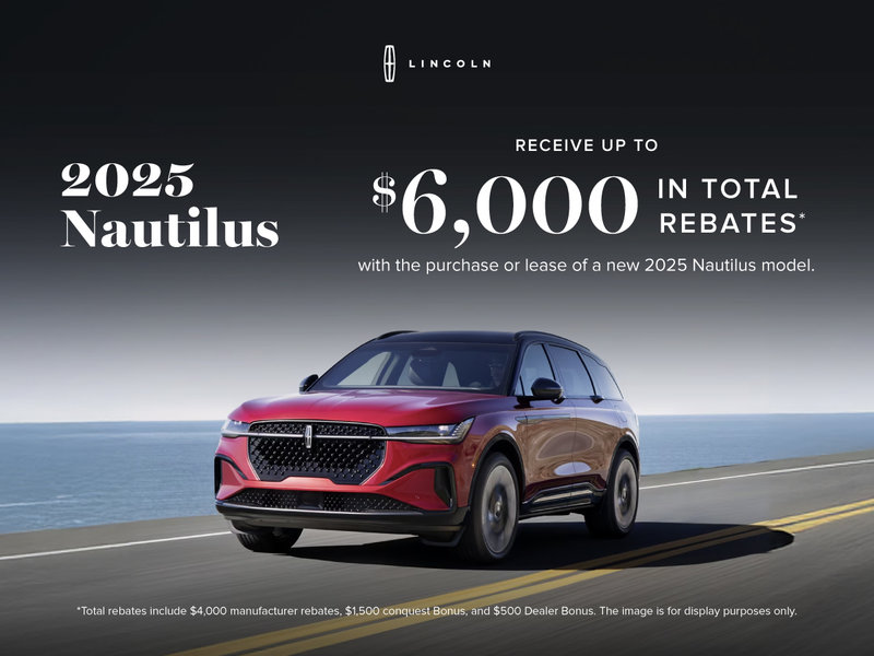 2025 Lincoln Nautilus - Rebates Offers